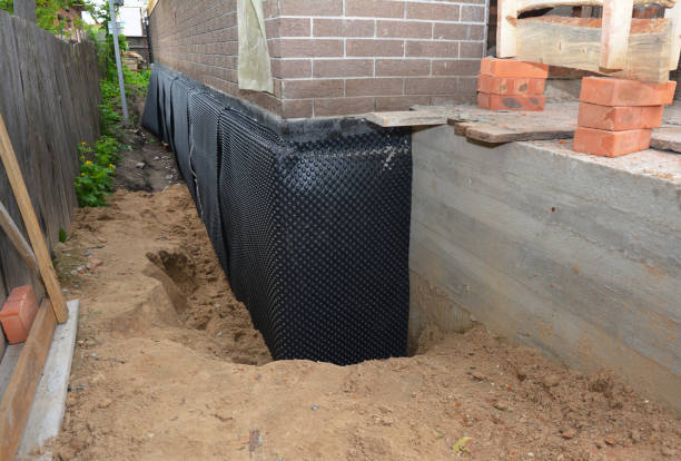 Happy homeowners after waterproofing job in Aurora