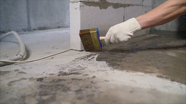 Crawl space vapor barrier installation in Aurora, IN